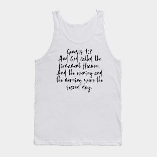 Genesis 1:8 Tank Top